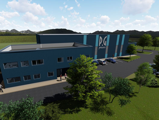 PG process construction d'un bâtiment entreprise de tuyauterie industrielle dans l'Ain